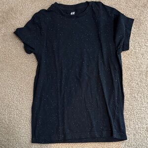 H&M Kids Speckled Black Tee